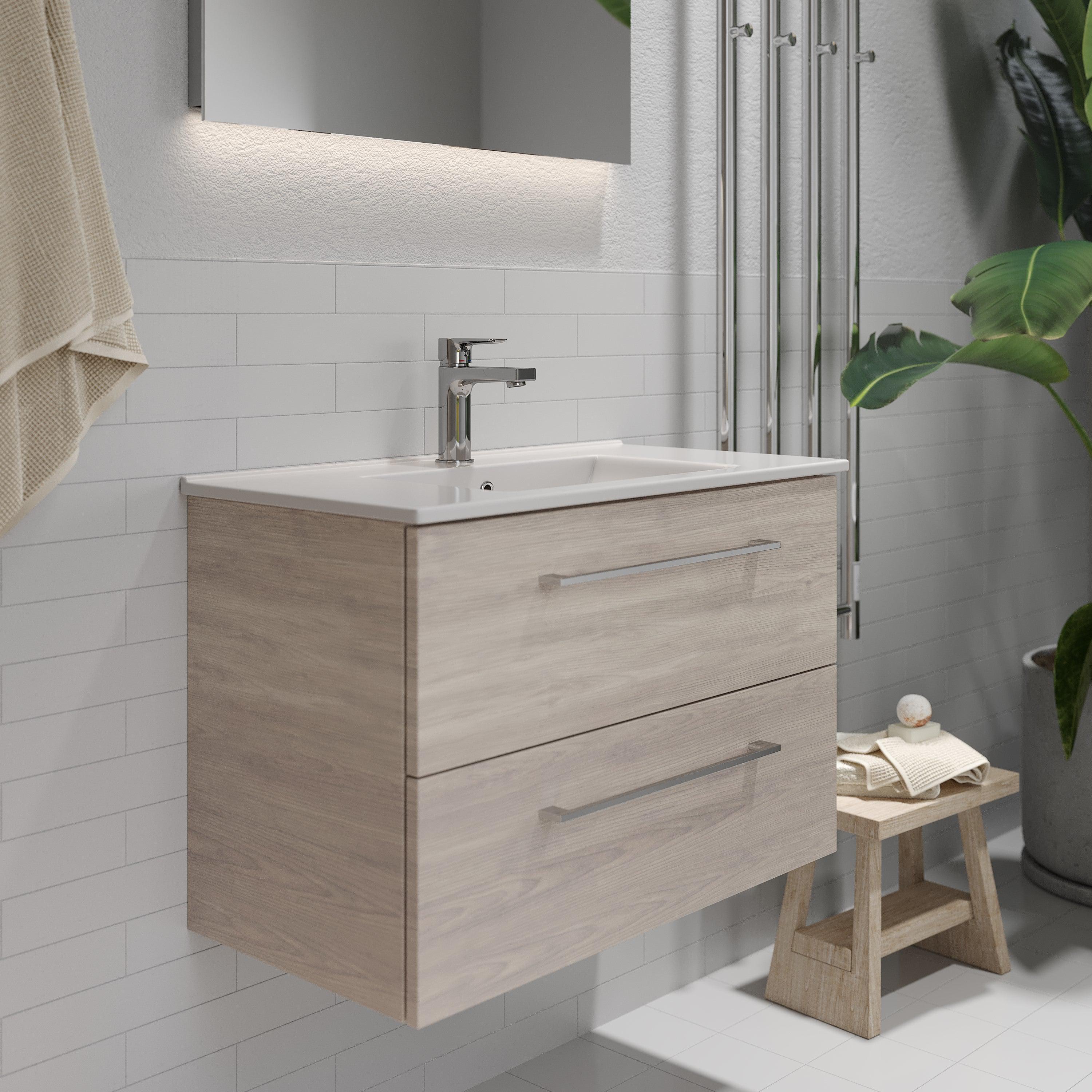 Nordfeld Bathroom Furniture, Light Wood