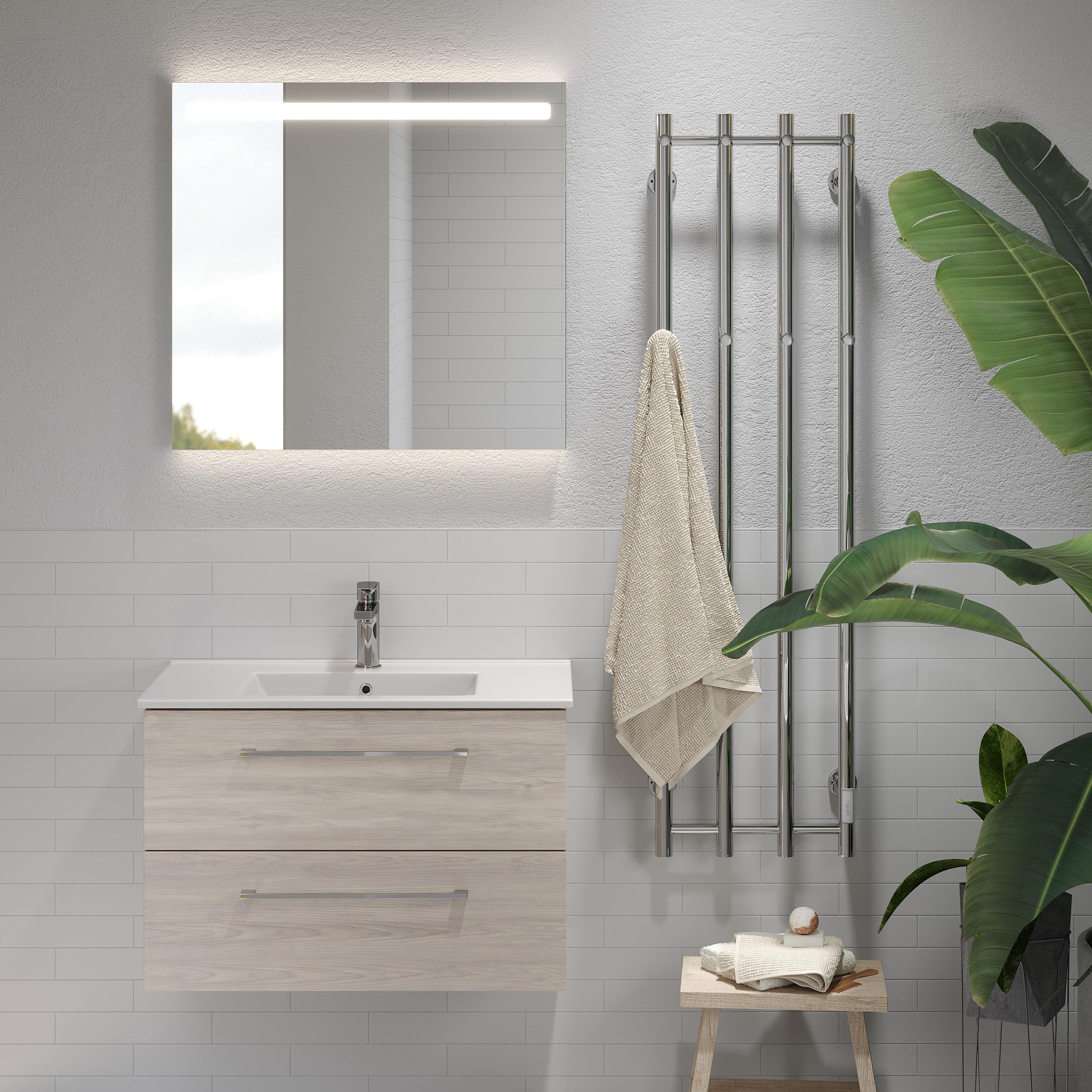 Nordfeld Bathroom Furniture, Light Wood