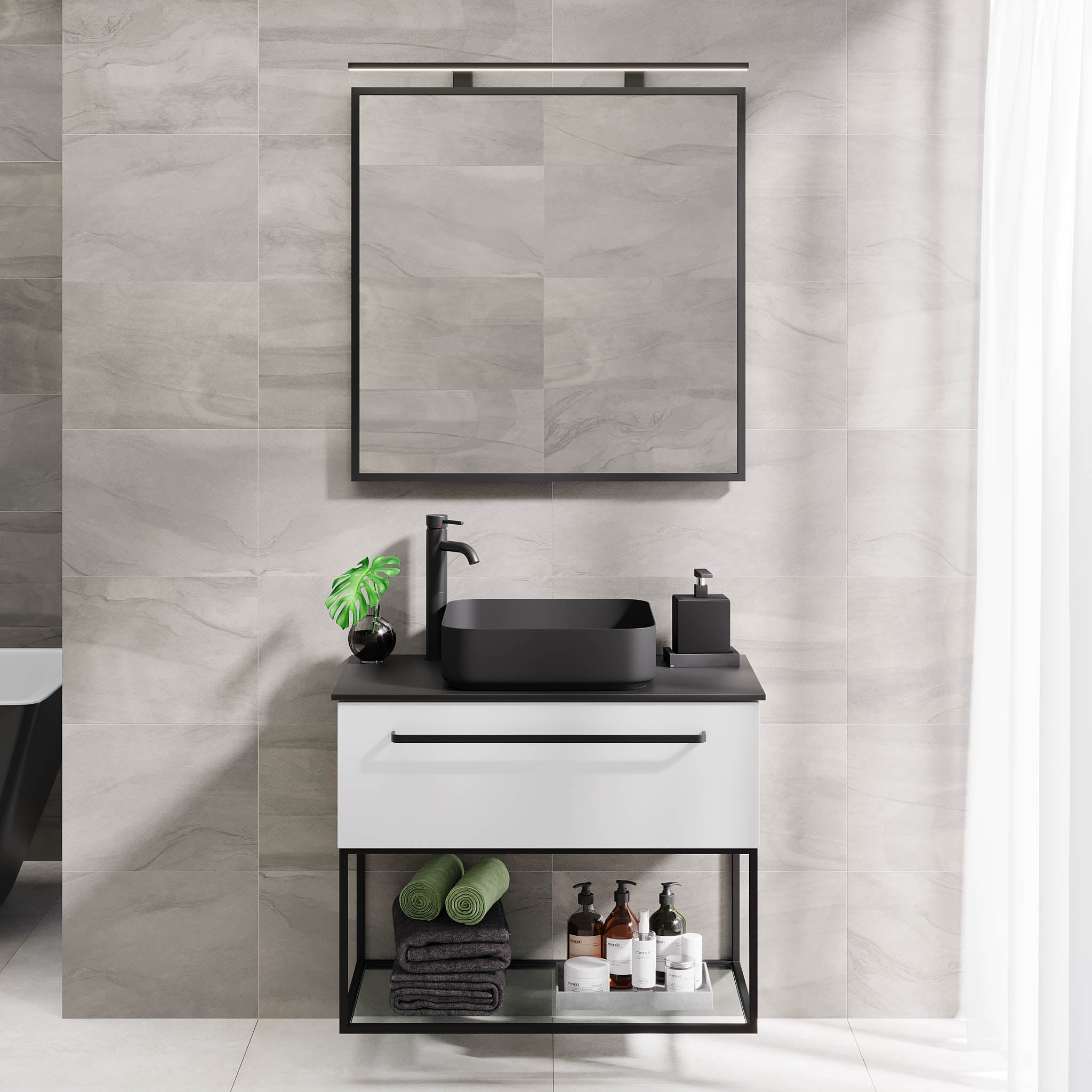 Vikeså Bathroom Furniture, Matte White