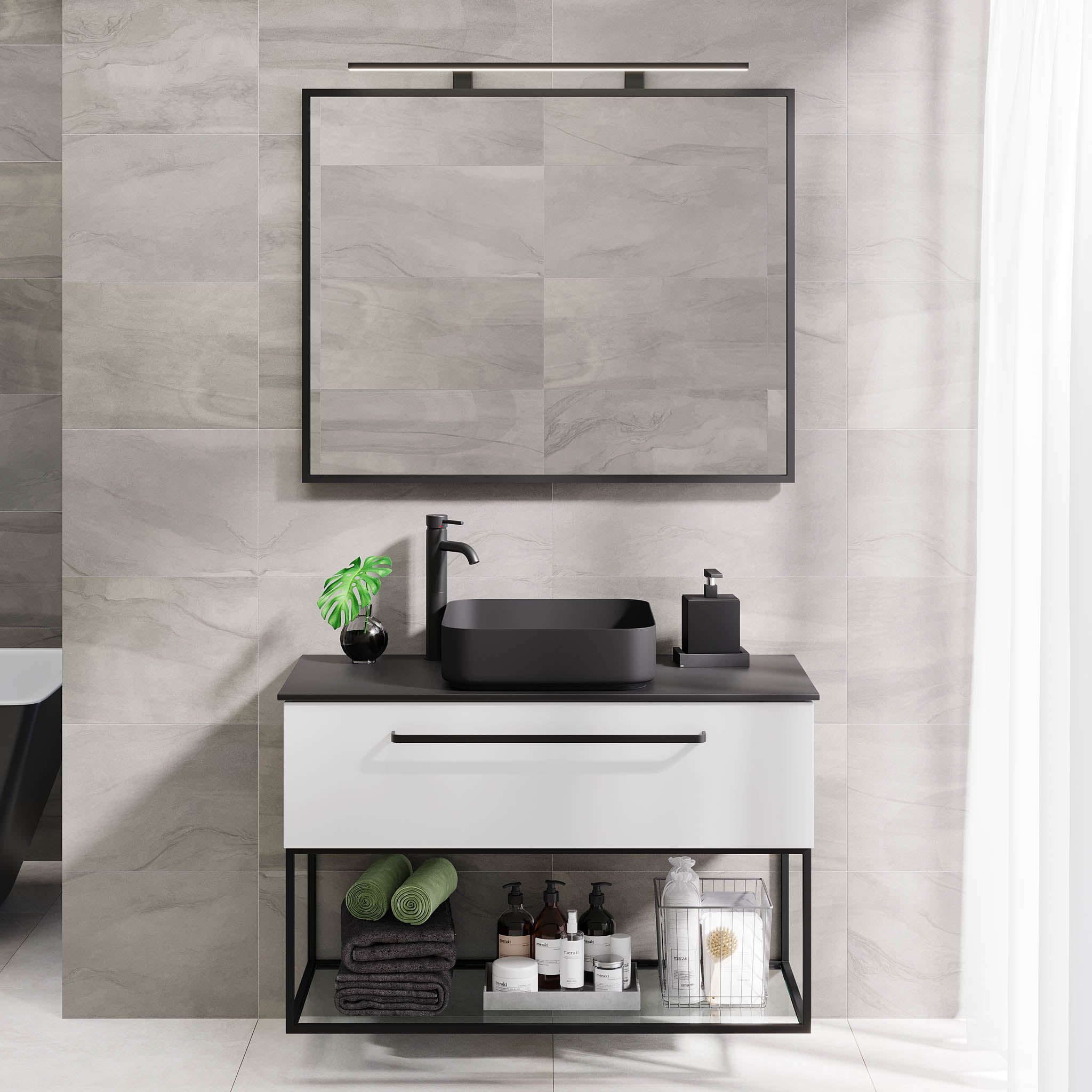 Vikeså Bathroom Furniture, Matte White
