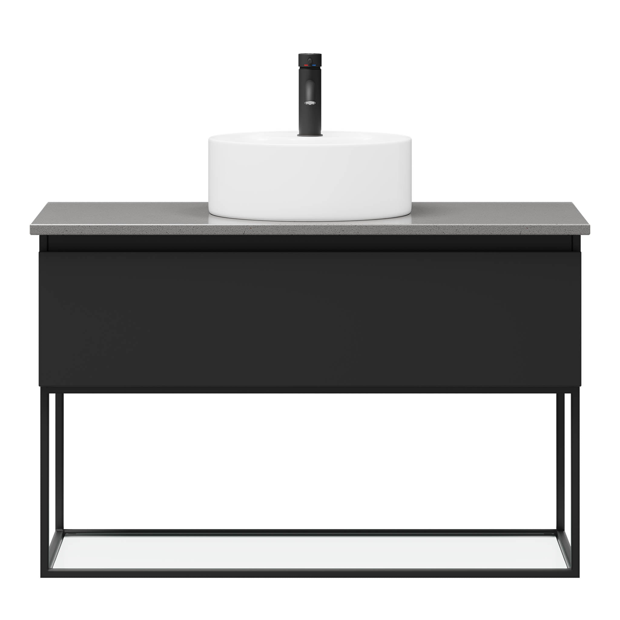 Stangvik Bathroom Furniture, Matte Black