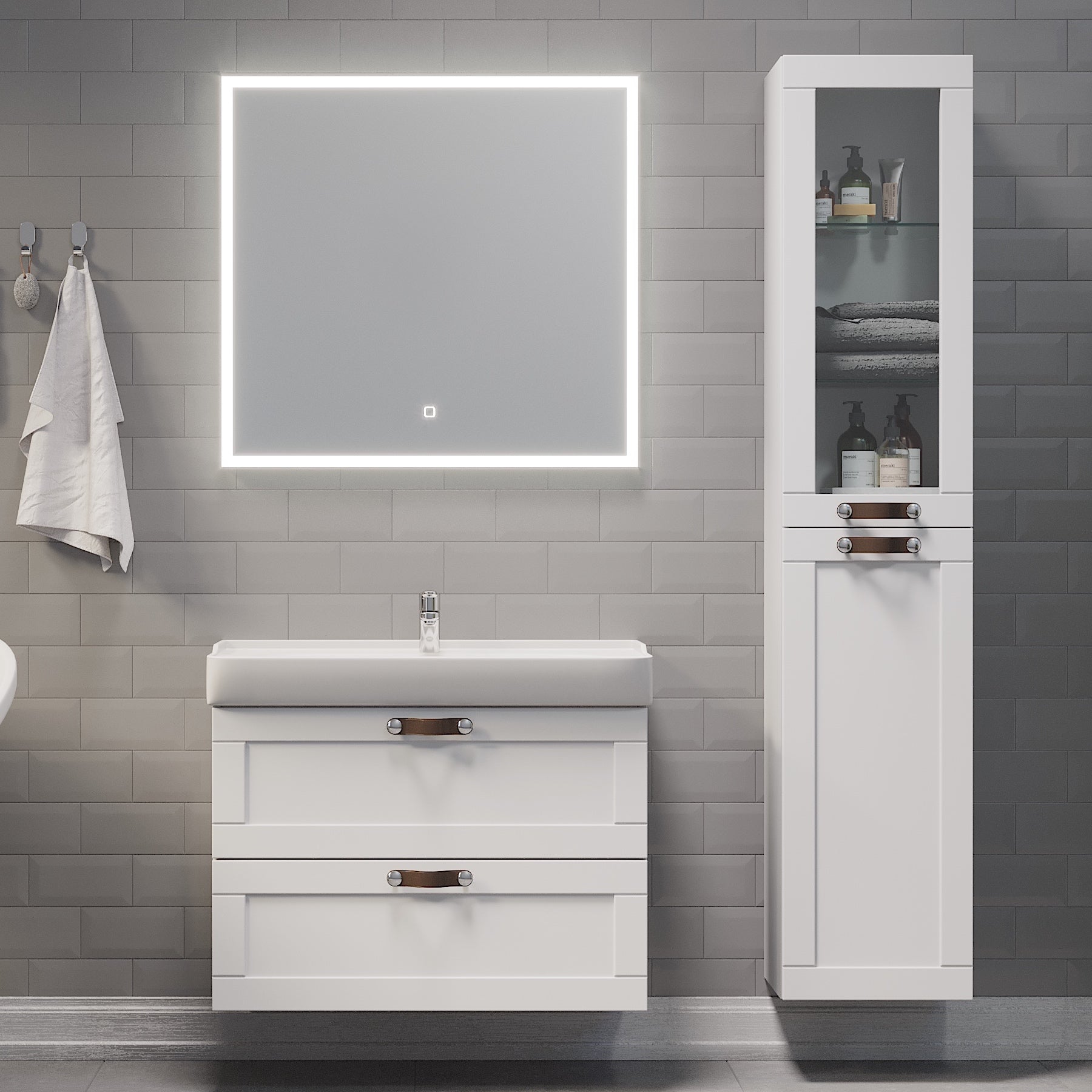 Namsos Bathroom Furniture, matt white