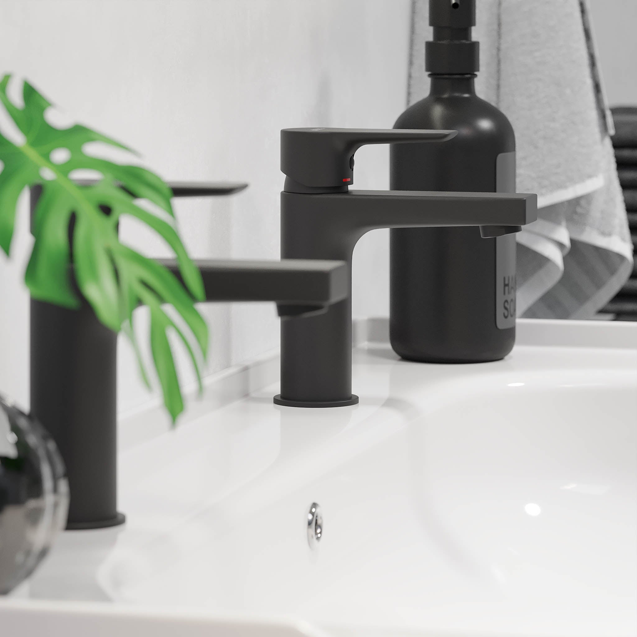 Modern Line Bathroom Furniture, White Gloss