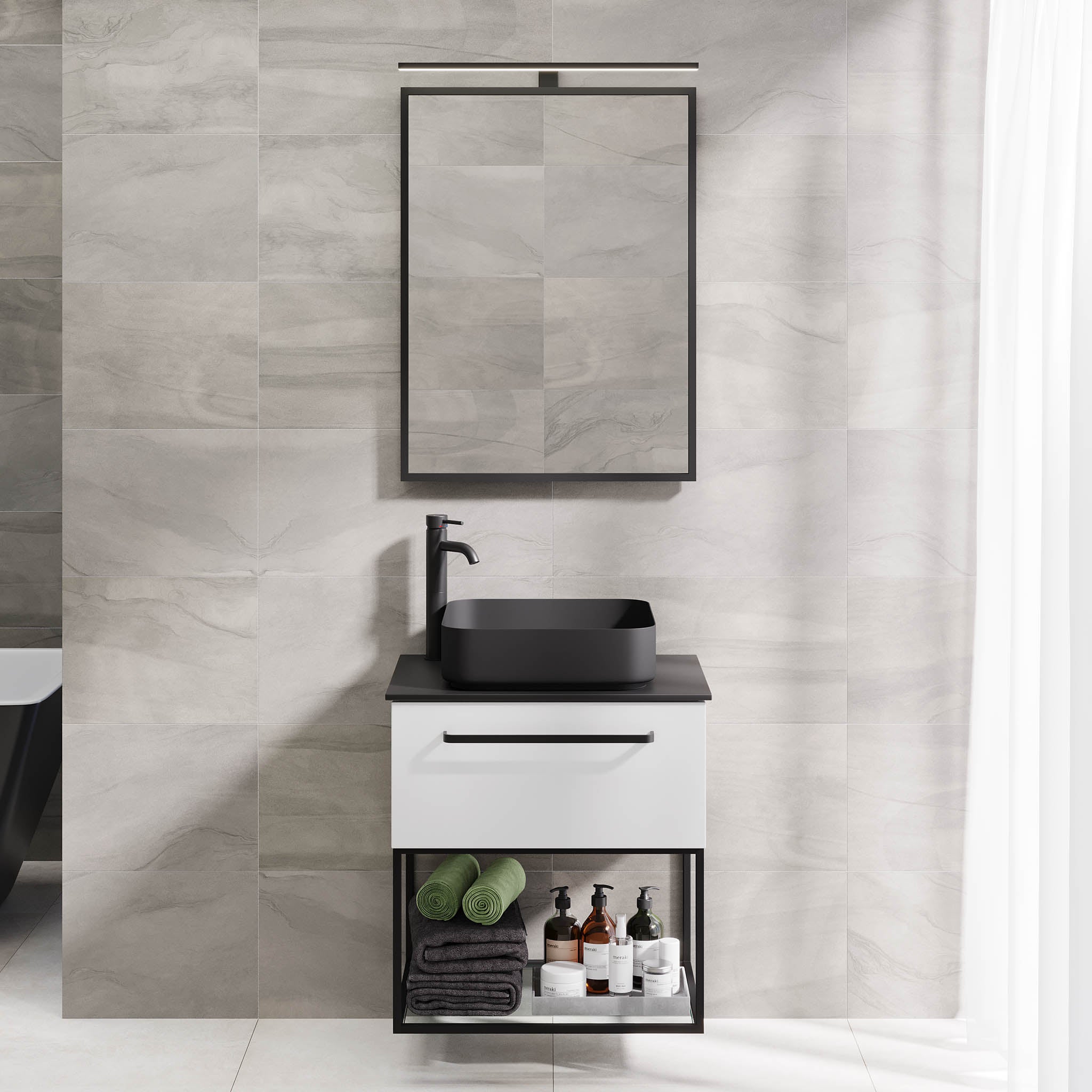 Vikeså Bathroom Furniture, Matte White
