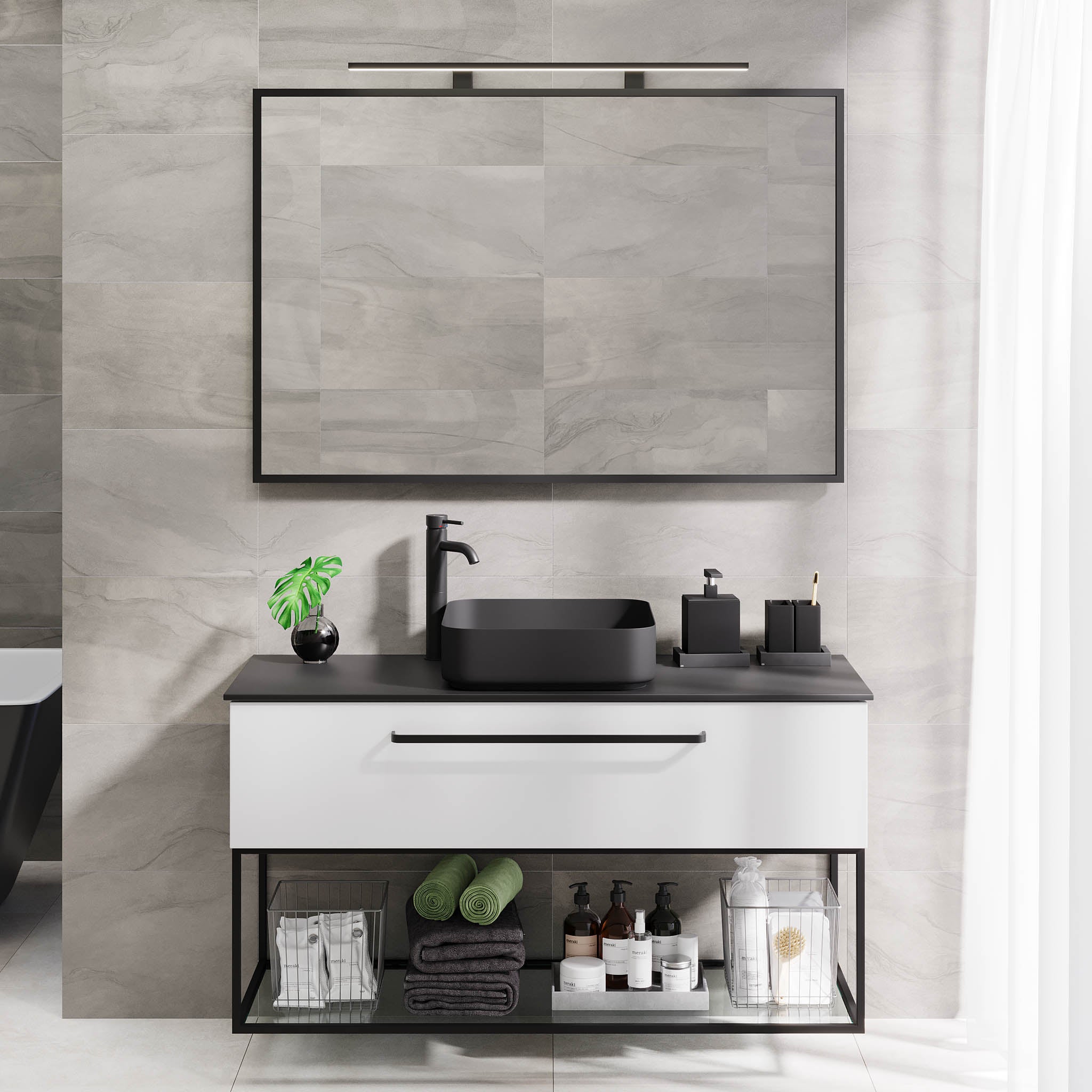 Vikeså Bathroom Furniture, Matte White