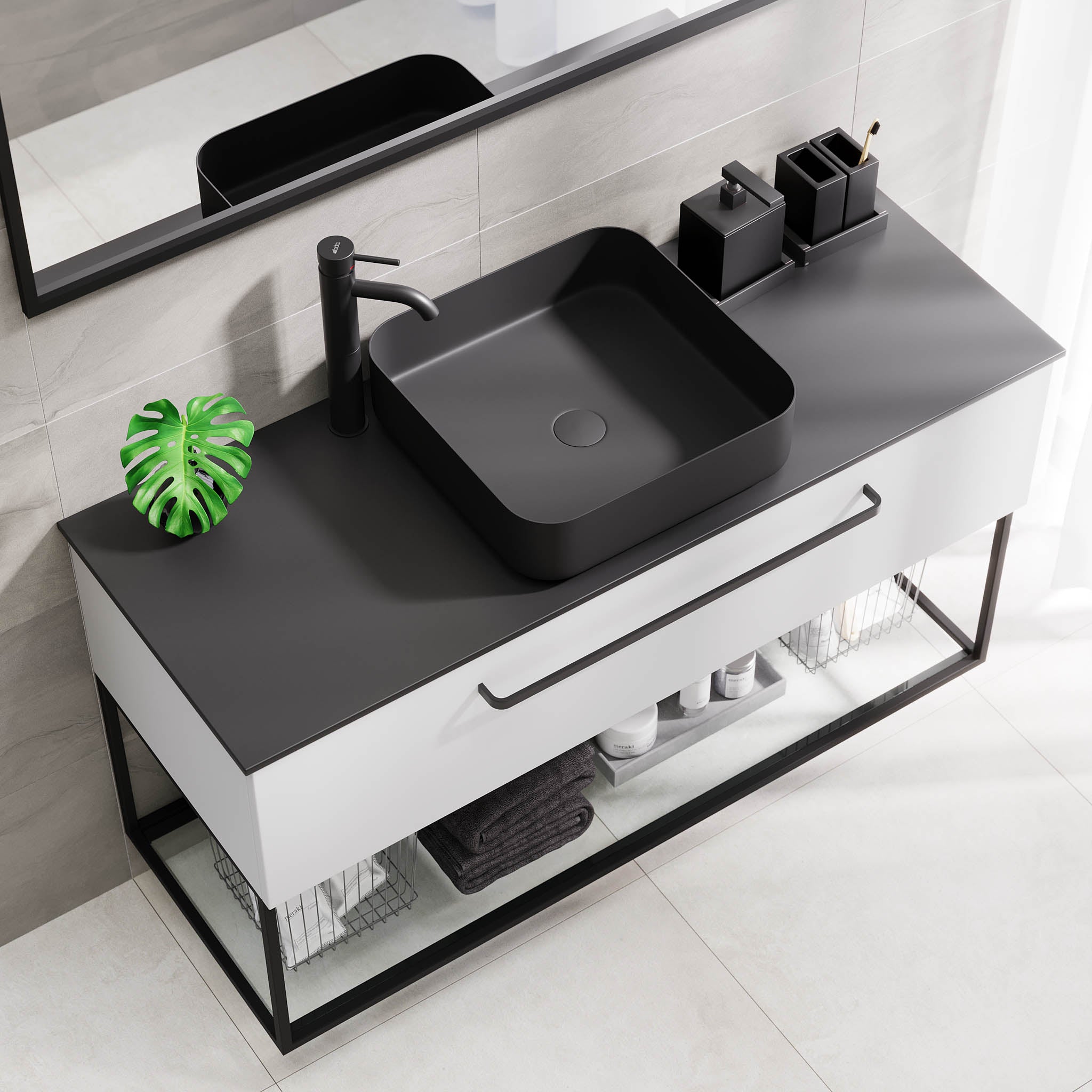 Vikeså Bathroom Furniture, Matte White