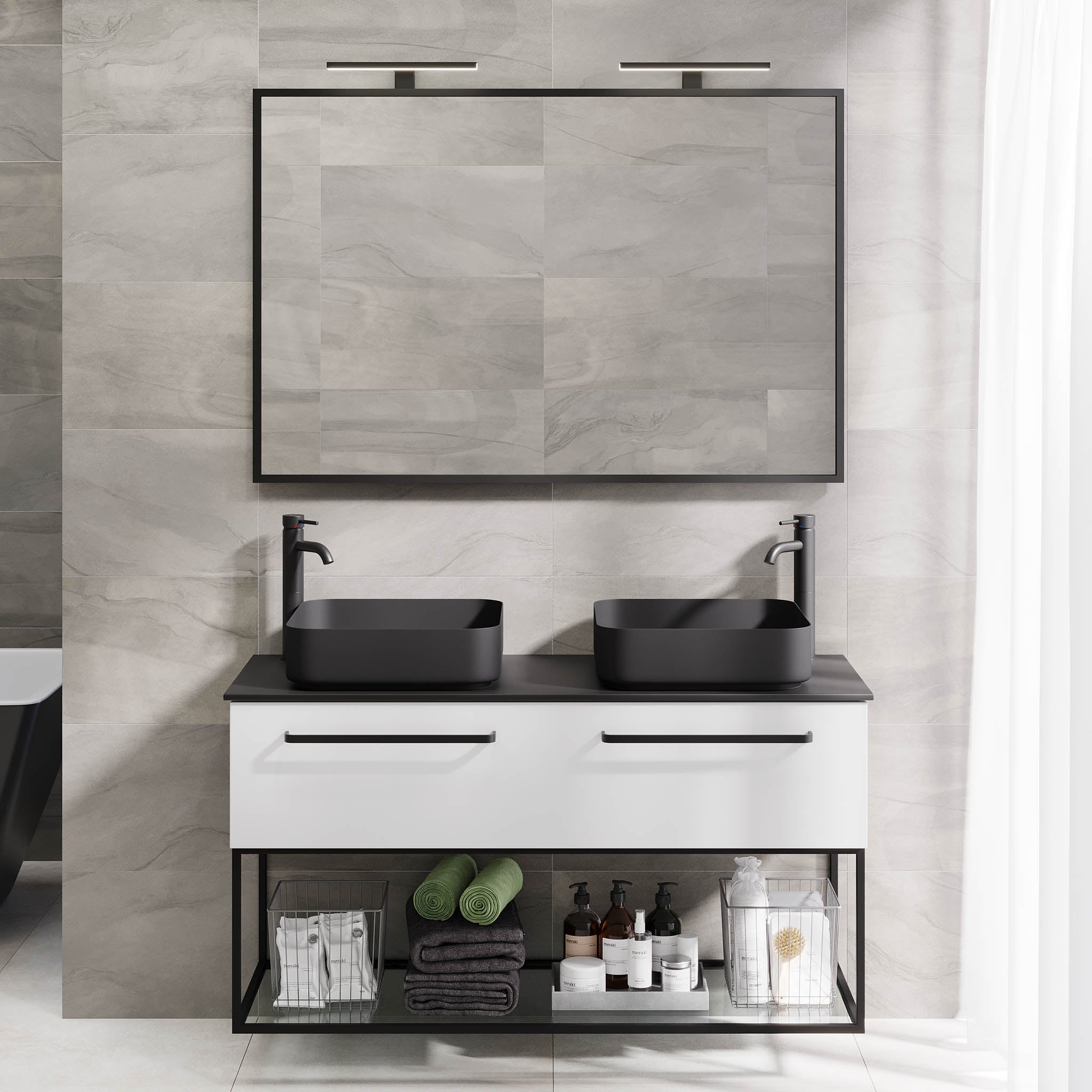 Vikeså Bathroom Furniture, Matte White