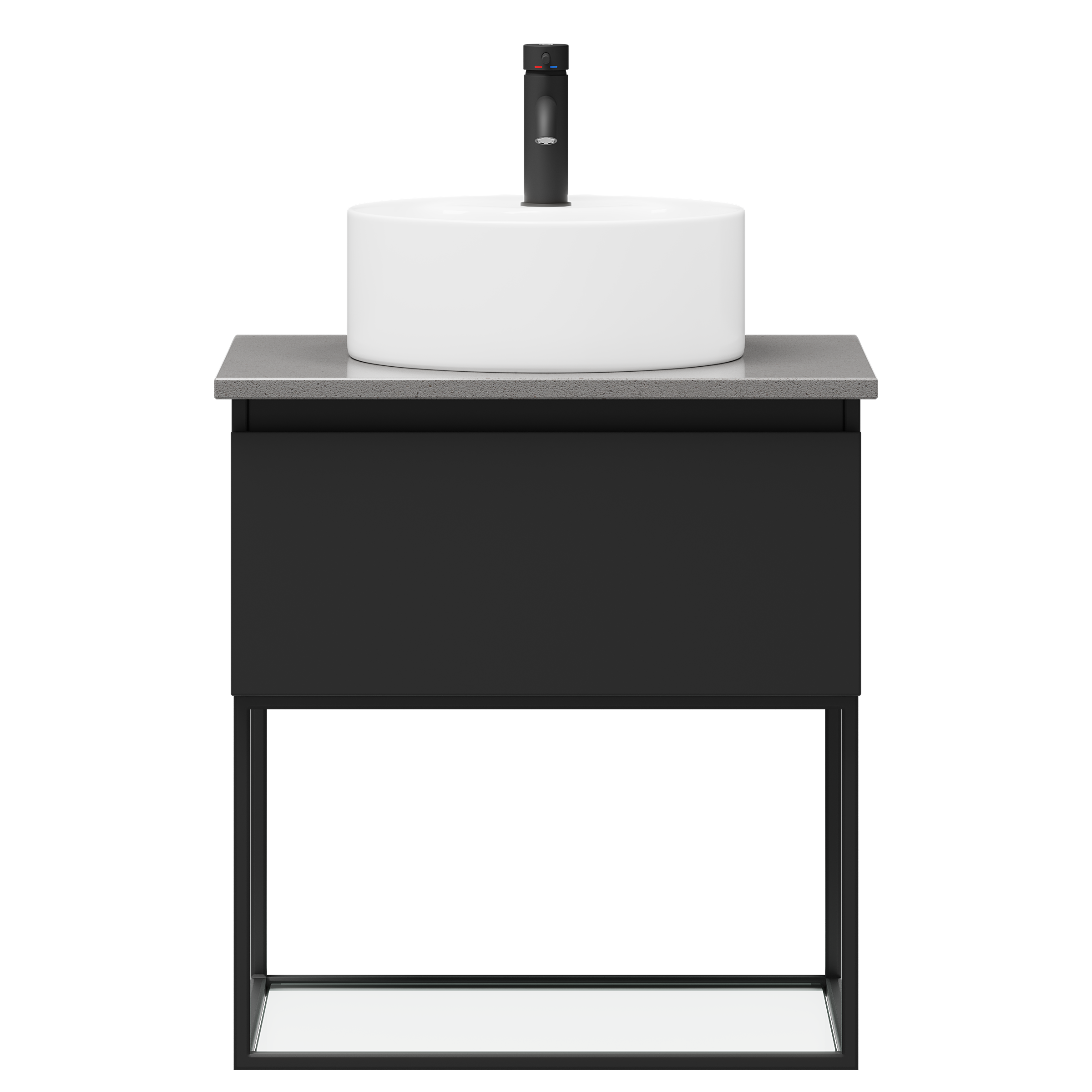 Stangvik Bathroom furniture, Matte Black