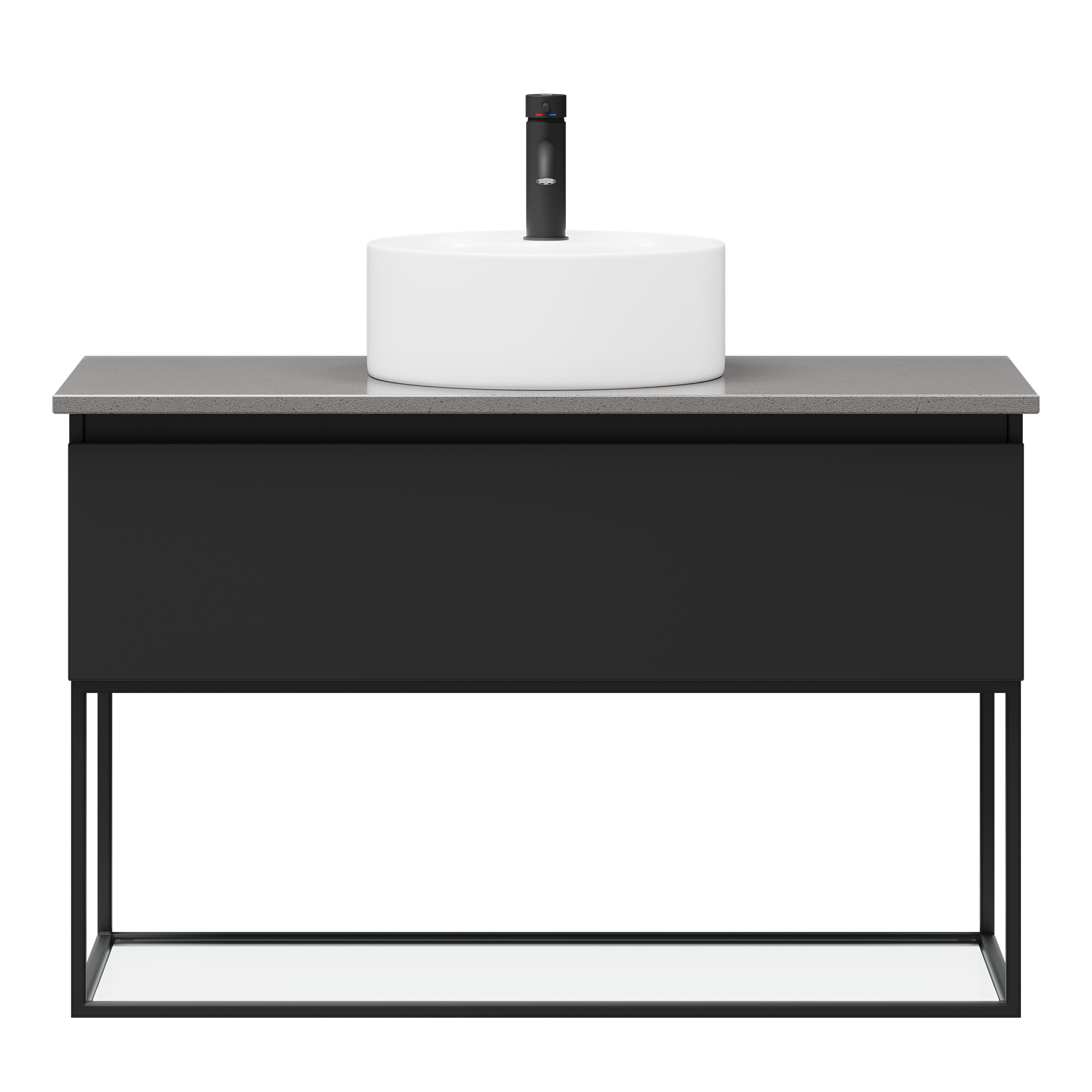Stangvik Bathroom furniture, Matte Black