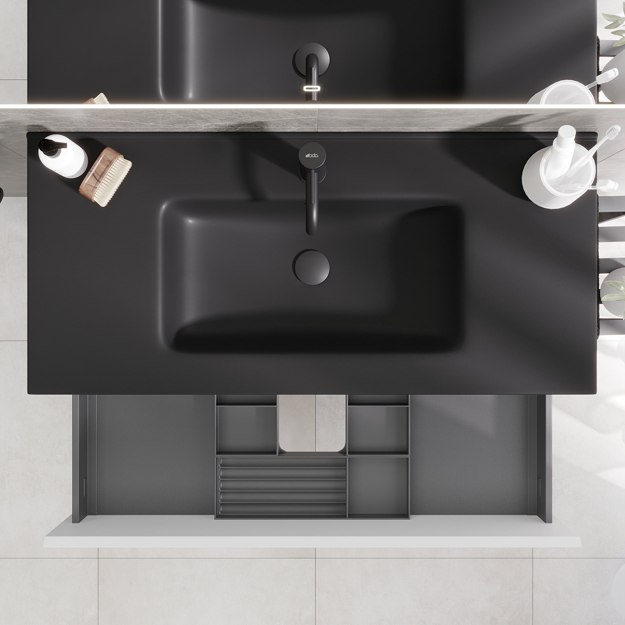 Selnes Compact Bathroom Furniture, matt white