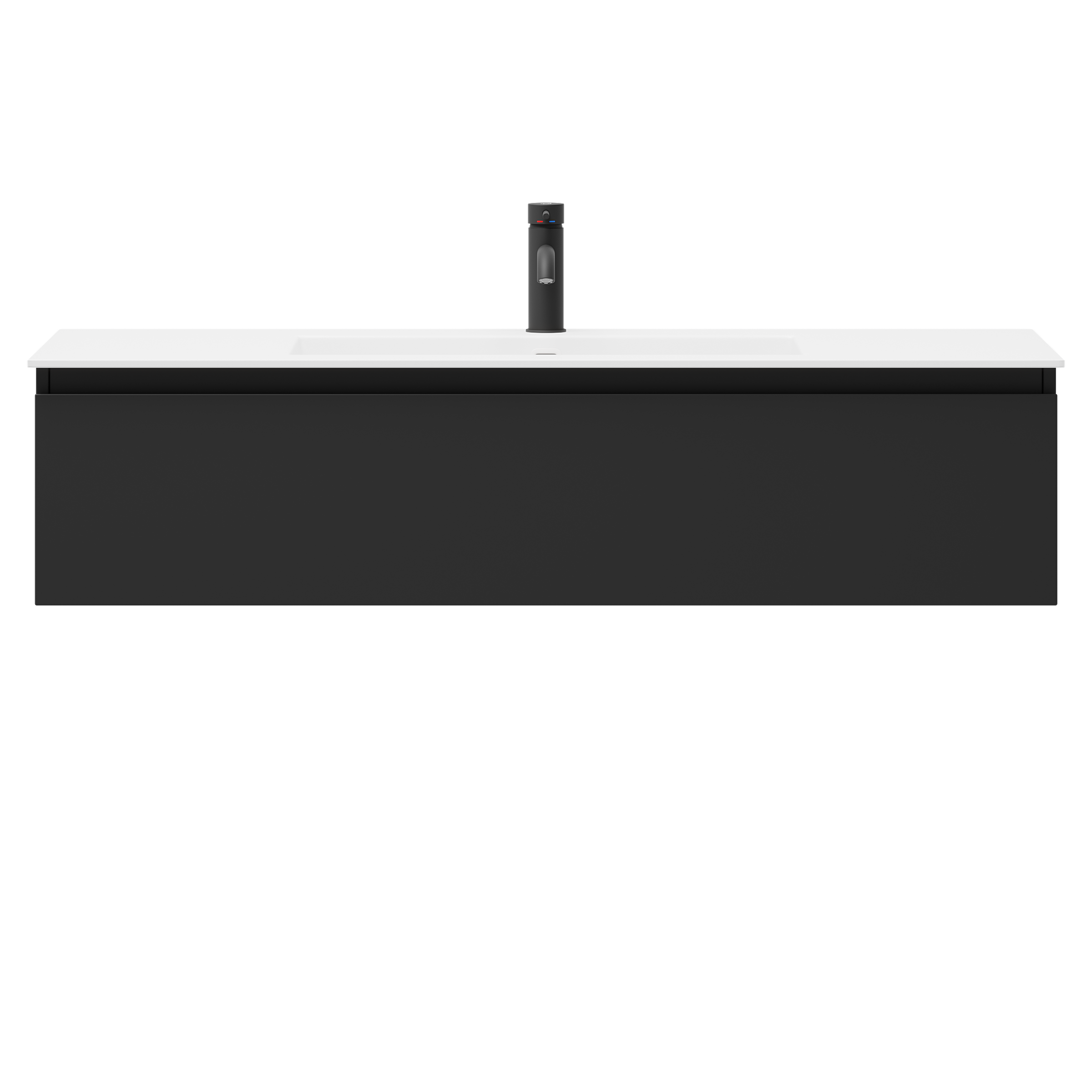 Sarnes Bathroom Furniture, matt black