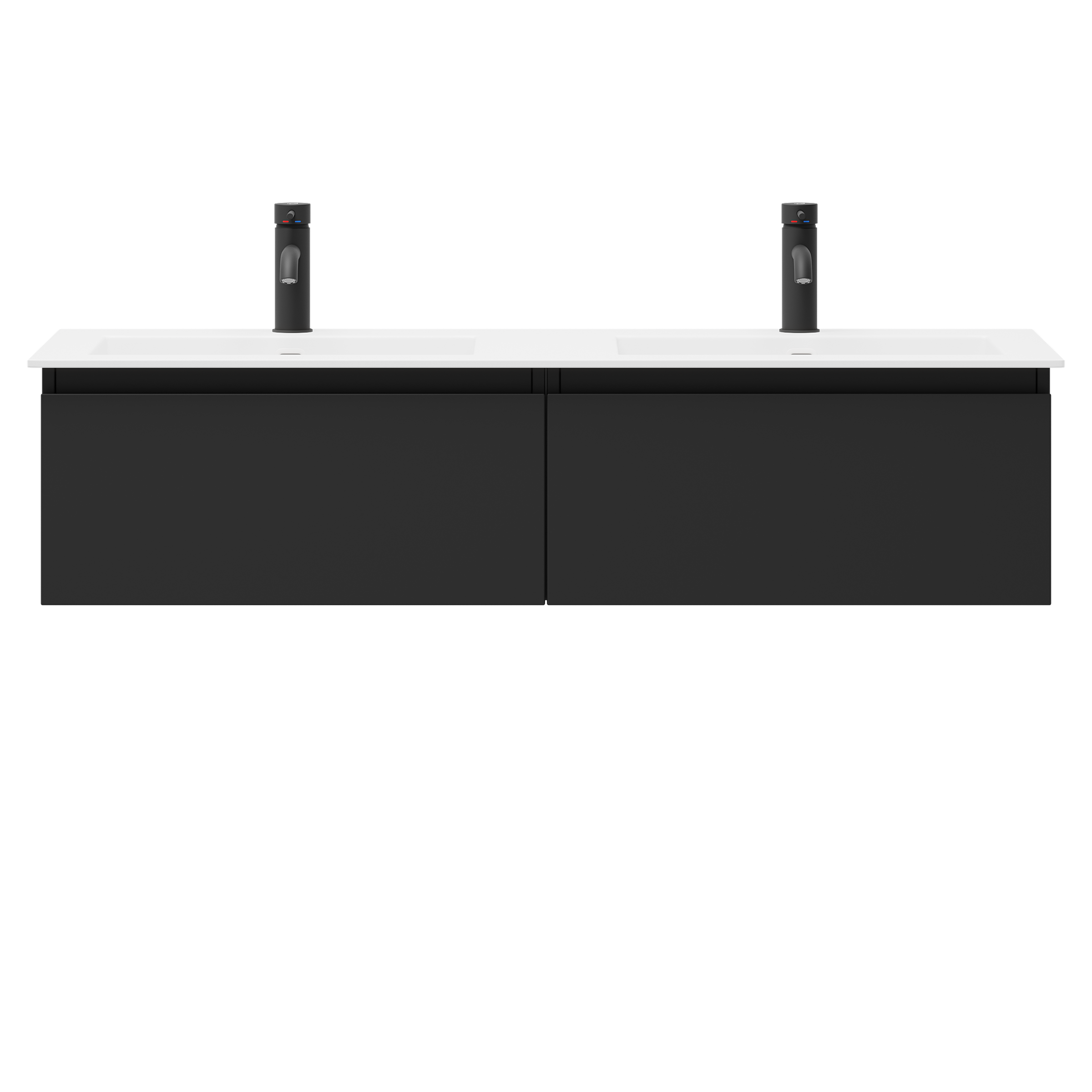 Sarnes Bathroom Furniture, matt black