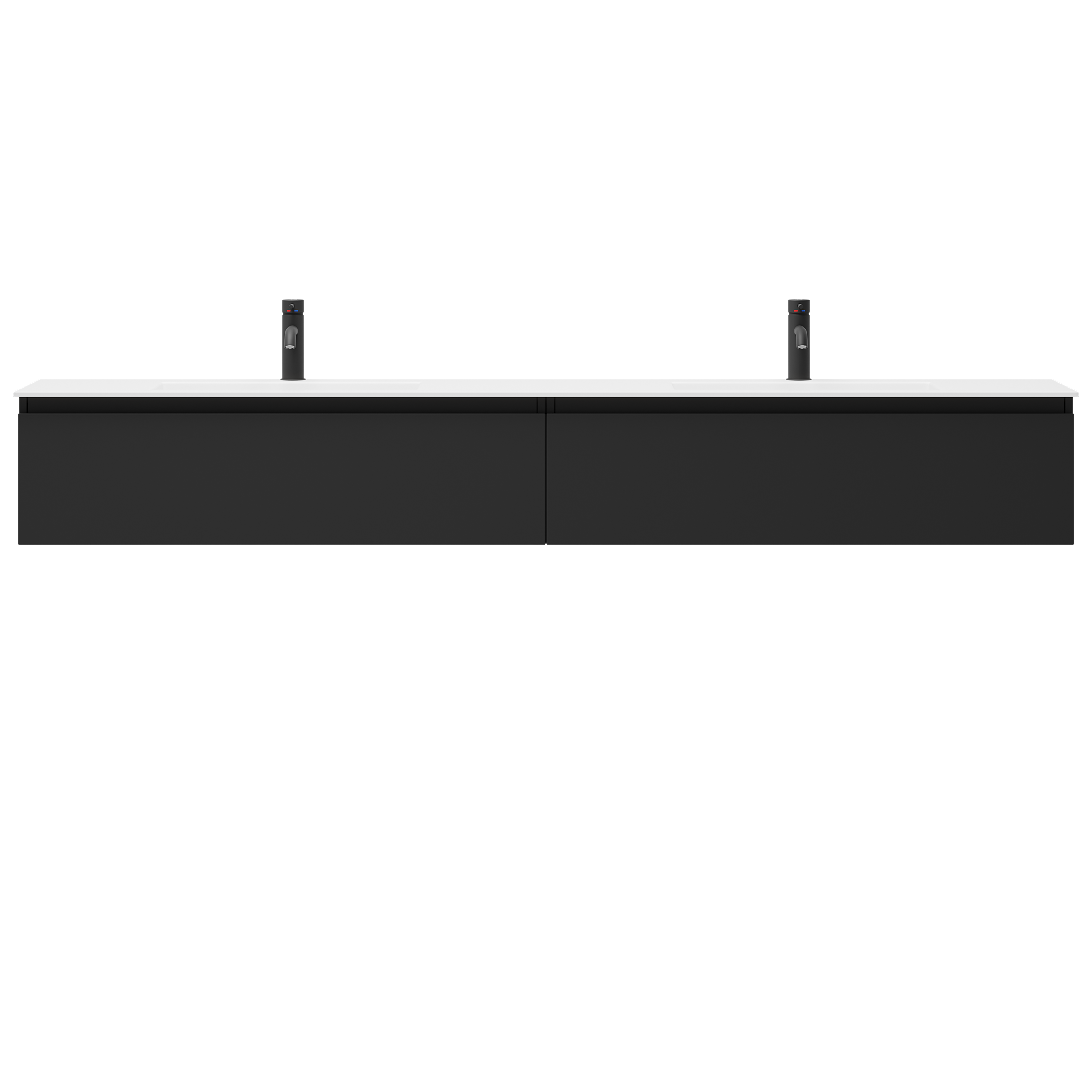 Sarnes Bathroom Furniture, matt black