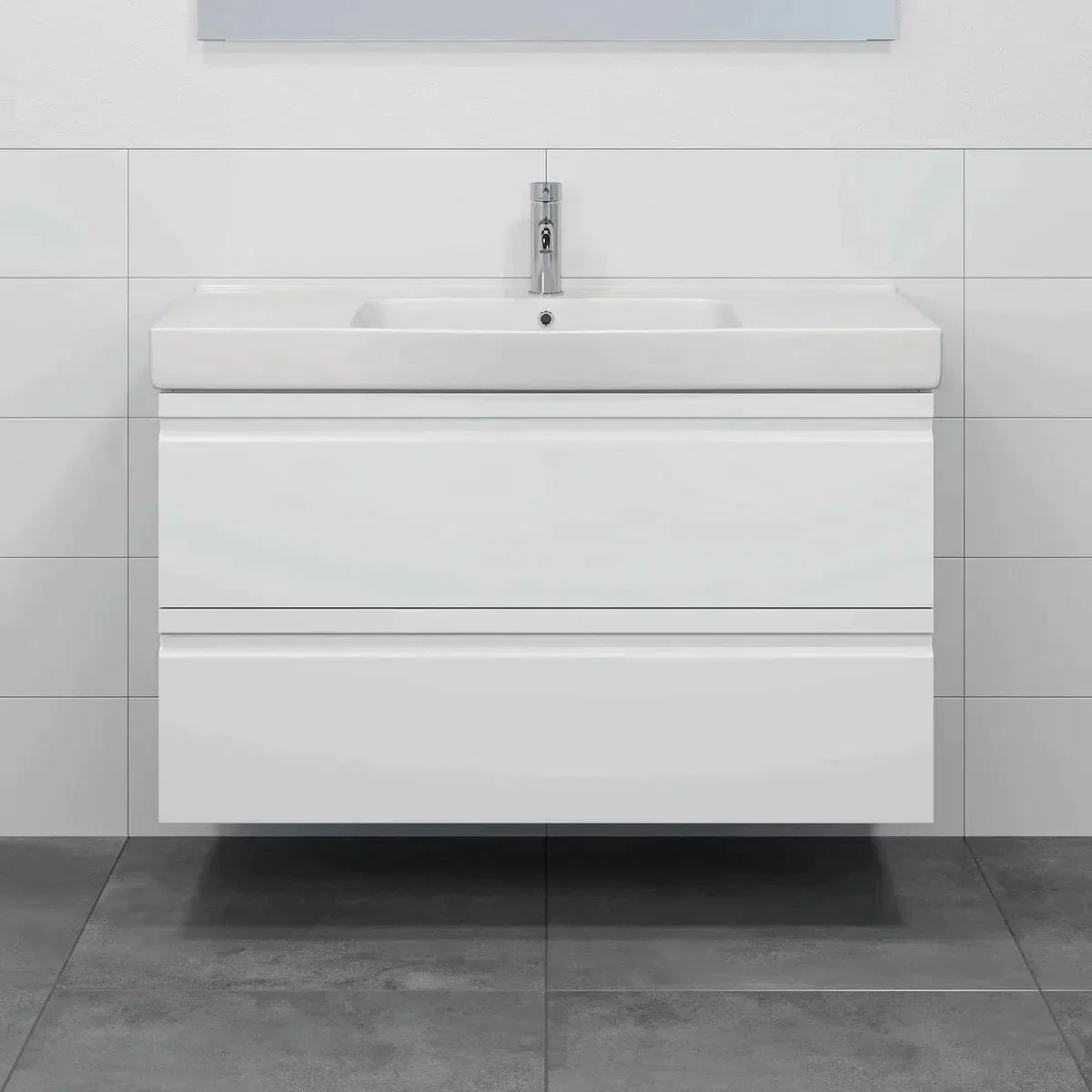 Kroken Bathroom Furniture, white gloss