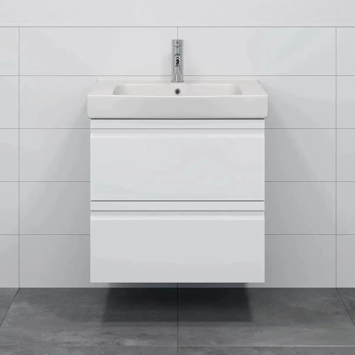 Kroken Bathroom Furniture, white gloss