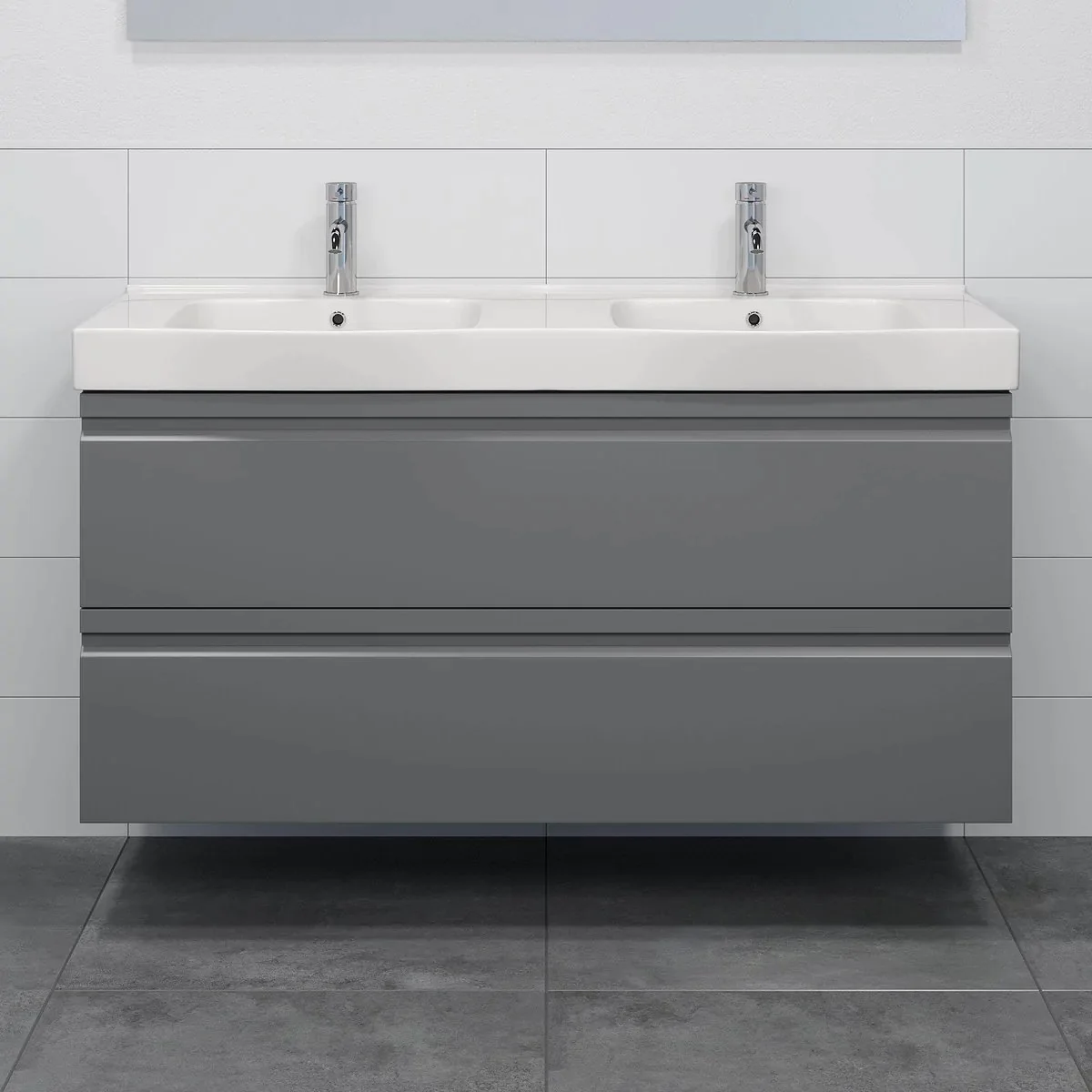 Kroken Bathroom Furniture, matt grey